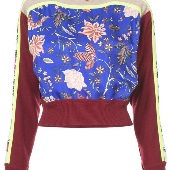 DVF Diane Von Furstenberg High Neck sweater - Floral Print - Picture 1 of 4